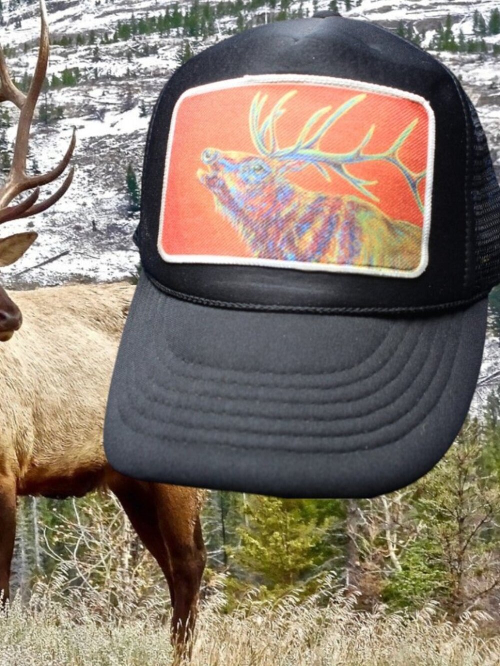 elk wapiti Deer Rope Cap Hat Cobra Hunting outdoors